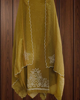 Shimmer Tissue Unstitched Suit Set with All-Over Swarovski Work